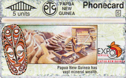 PAPUA NEW GUINEA - L&G - PNG-13 - EXPO 92 SEVILLA - MINEARL WEALTH - 401B - MINT - Papouasie-Nouvelle-Guinée
