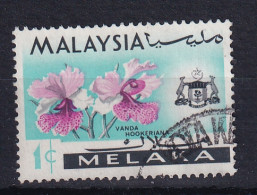 Malaya - Malacca: 1965/68   Flowers   SG61    1c     Used - Malacca