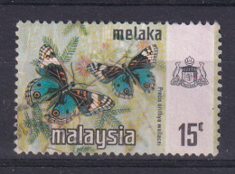 Malaya - Malacca: 1971/78   Butterflies   SG75    15c   [Litho]   Used - Malacca