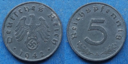 GERMANY - 5 Reichspfennig 1942 A KM# 100 III Reich (1933-1945) - Edelweiss Coins - 5 Reichspfennig