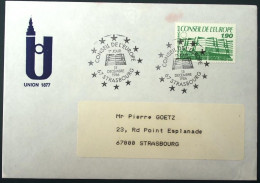 1985 FRANCE Conseil De L'Europe Council Of Europe FDC  Markophilie Sonderstempel  DATUM 13.12.1985 - Collections (sans Albums)