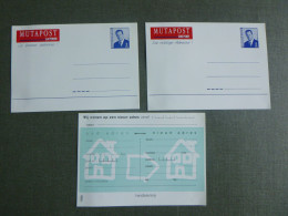 1997 3 X Cartes Postale** In The 3 Belgian Languages  : MUTAPOST Adreswijziging - Avviso Cambiamento Indirizzo