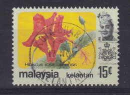 Malaya - Kelantan: 1979   Flowers     SG127   15c  [With Wmk]   Used - Kelantan