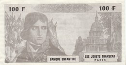 BANQUE ENFANTINE LES JOUETS TRANSCAR 100F BONAPARTE - Fictifs & Spécimens