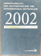 BRD Bund Jahressammlung 2002 - Gestempelt Mit Ersttagstempel - Im Schuber - Jaarlijkse Verzamelingen