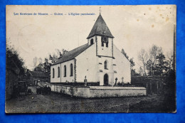 Oultre 1910 Près De Ninove: L'église Paroissiale Animée Avec Attelage - Ninove