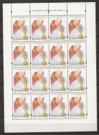 POLAND MNH ** 3328 En Feuille Pape JEAN PAUL II Religion - Feuilles Complètes