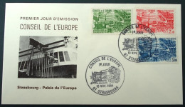 1984 FRANCE Conseil De L'Europe Council Of Europe Europarat  FDC  Markophilie Sonderstempel  DATUM 10 11 1984 - Collections (sans Albums)