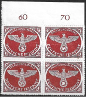 Deutsches Reich 1942- Feldpost-Zulassungsmarke ** BL4 - Feldpost 2. Weltkrieg