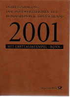 BRD Bund Jahressammlung 2001 - Gestempelt Mit Ersttagstempel - Im Schuber - Collections Annuelles
