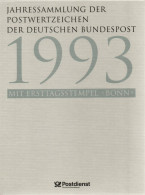 BRD Bund Jahressammlung 1993 - Gestempelt Mit Ersttagstempel - Im Schuber - Jaarlijkse Verzamelingen