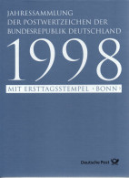 BRD Bund Jahressammlung 1998 - Gestempelt Mit Ersttagstempel - Im Schuber - Jaarlijkse Verzamelingen