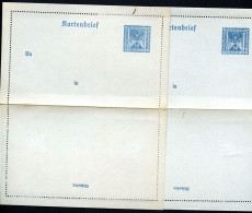 Kartenbriefe K58 FARBVARIANTEN Postfrisch 1922 Kat.26,00 € - Carte-Lettere
