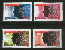 Romania 1999 Drugs AIDS Health Dangers Sc 4307-10 MNH # 283 - Drogue