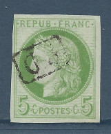 CERES N° 17 Vert-jaune OBL PD Dans Un Rectangle Réunion / Used - Cérès