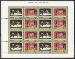 POLAND MNH ** 3329-3330 En Feuille Non Dentelé à Droite THEATRE GROTESQUE.LE MAGICIEN. CLOWN. - Volledige Vellen