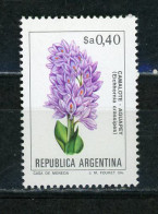 ARGENTINE : FLEUR - N° Yvert 1388** PAPIER PHOSPHO - Ongebruikt