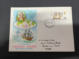 2-9-2023 (4 T 4) UK FDC Cover - 1968 - (1 Cover) Captain James Cook's Voyage Discovery - 1952-1971 Pre-Decimal Issues