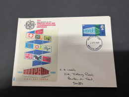2-9-2023 (4 T 4) UK FDC Cover - 1969 - (1 Cover) EUROPA CEPT - 1952-1971 Pre-Decimal Issues