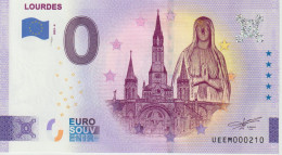 Billet Touristique 0 Euro Souvenir France 65 Lourdes 2023-4 N°UEEM000210 - Essais Privés / Non-officiels