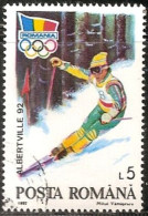 ROUMANIE - Ski Alpin  - Jeux Olympiques-Albertville - Used Stamps