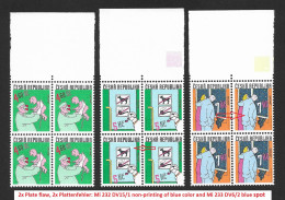 Czech Republic 1999 MNH ** Mi 231-233 Sc 3101-3103 Czech Graphic Humour. Miroslav Bartak. Tschechische Republik - Ongebruikt