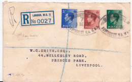 Great Britan.  1 FDC Rec. Cover 1.sep 1936 - Cartas & Documentos