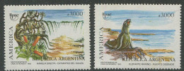 Argentina:Unused Stamps Waterfall And Sea Elephant, 1990, MNH - Neufs