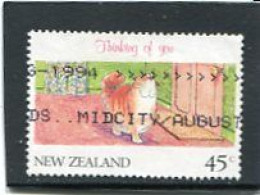 NEW ZEALAND - 1991  45c  CAT AT DOOR  FINE USED - Gebraucht