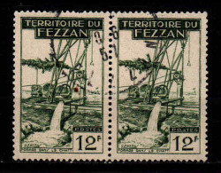 Fezzan  - 1951 -  Pompe à Chatti -   N° 63 X 2  - Oblit - Used - Usados