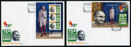 Guinea Bissau 2023, Gandhi, 3val In BF +BF In 2FDC - Mahatma Gandhi