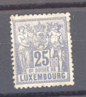 Luxembourg :  Yv  54  *  GNO - 1882 Allegorie