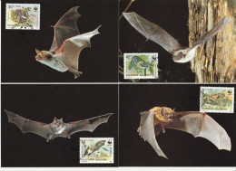 Bulgarije 1989, Postcards, WWF, Bats Of Bulgaria - Briefe U. Dokumente