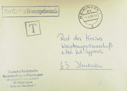 DDR: NfD-Brief MEININGEN 1 Vom 1.6.78 Abs: Deutsche Reichsbahn Reichsbahnamt Meiningen An Rat Des Kreises Ilmenau - Brieven En Documenten