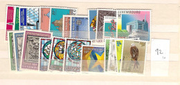 1992 MNH Luxemburg Year Complete According To Michel, Postfris** - Années Complètes