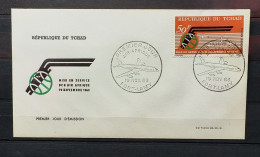 09 - 23 /  Tchad - Lettre 1er Jour - 1963 - Avion - DC8 Air Afrique - Fort Lamy - Tchad (1960-...)