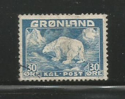 Greenland Scott # 7 Used VF........................................w63 - Oblitérés