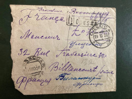 LR Pour La FRANCE TP Enlevés Manquants OBL.19 10 26 ODECCA + OBL.21 10 26 KHIEW GARE - Covers & Documents