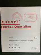 BJ EMA 050 Du 17 VII 65 LUXEMBOURG "EUROPE" Journal Quotidien - Franking Machines (EMA)