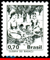 Ref. BR-1653 BRAZIL 1979 - NATIONAL PROFESSIONS,BREAK BABASSU, MI# 1734, MNH, JOBS 1V Sc# 1653 - Agriculture