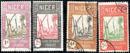 Niger Obl. N° 29 - 30 - 31 - 32 - Puits - Gebruikt