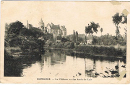 Delcampe - 28-036 ​​​​​​​Chateaudun - Le Château Vu Des Bords Du Loir Phototypie L.A - Chateaudun - Chateaudun