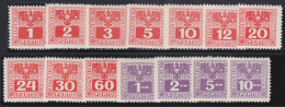 Österreich   .    Y&T    .   Taxe  171/184      .   **       .    Postfrisch - Postage Due