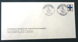 1985 FRANCE Conférence Tribunaux Commerce De France Marseille FDC  Markophilie Sonderstempel 25 10 1985 - Collections (sans Albums)