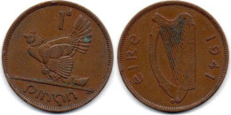 MA 24619  / Irlande - Irland - Eire 1 Penny 1941 TB - Irlanda