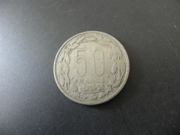 Centrafricaine Congo Gabon Tchad 50 Francs 1961 - Gabon