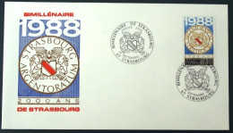 1988 France YT Tbre 2552 FDC  1er Jour - Strasbourg Bimiillénaire Cachet Spécial Sonderstempel - Collections (sans Albums)