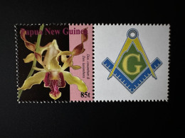 Papua New Guinea PNG 2007 Mi. 1244 Stamp Personalized Franc-maçons Freimaurer Freemasonry Masonic Orchids Flowers - Papua-Neuguinea