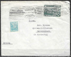 1953  Brazil Brasil Cover Envelope SÃO PAULO VIA AEREA  AIRMAIL  TO KANDERTAL  SUISSE Switzerland JUVENTUDE BATISTA - Covers & Documents