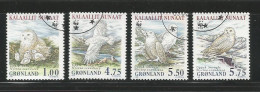Greenland Scott # 344 - 347 Used VF.complete Owls.......................................w65 - Gebruikt